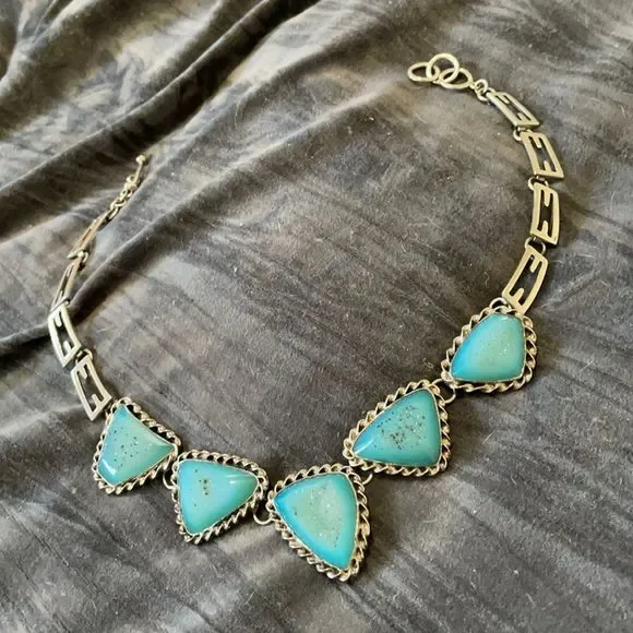 💰Artisan made SS 925 Druzy necklace twisted bezel